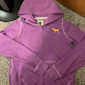 Pink Victoria secrets zip up hoodie
